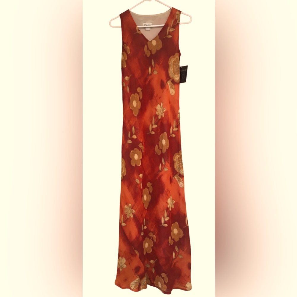 NWT Cirana Los Angeles Floral Sleeveless Maxi Dress